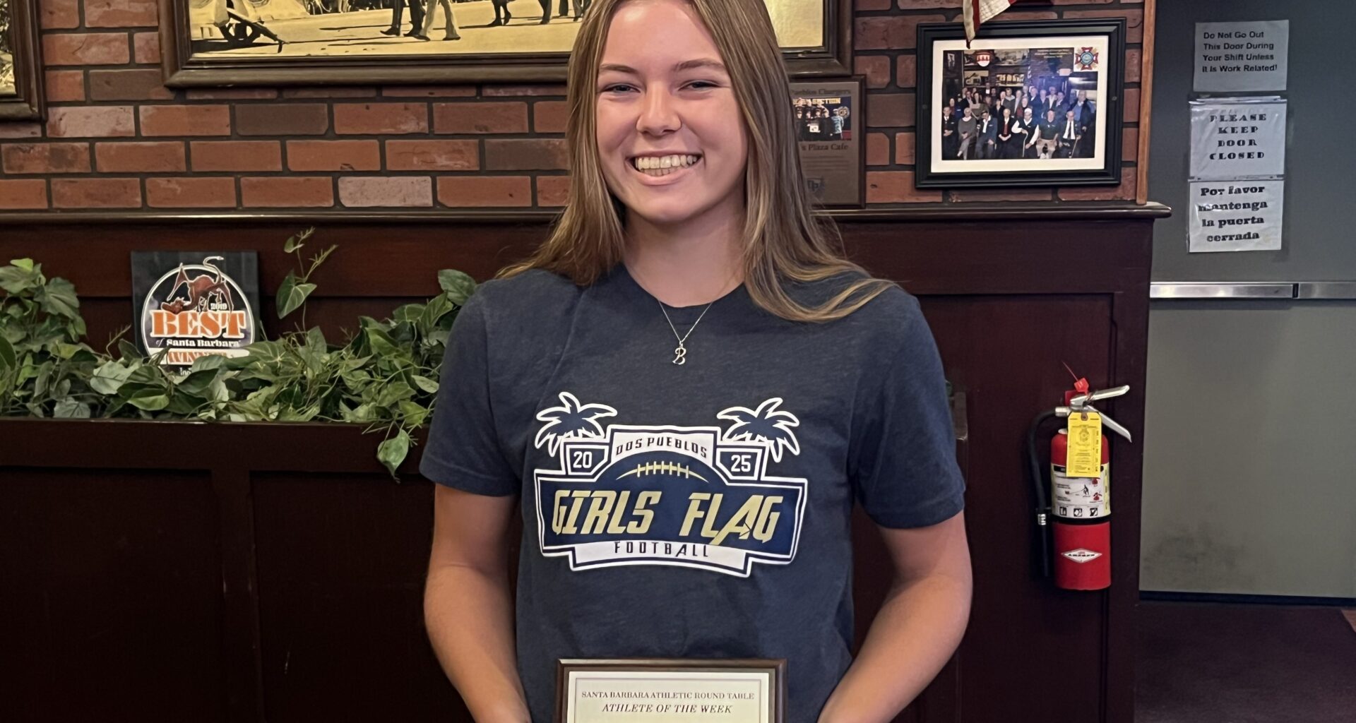 SBART Press Luncheon: Griffin Arnold and Brooklyn Hedricks Receive Athlete of the Week Awards