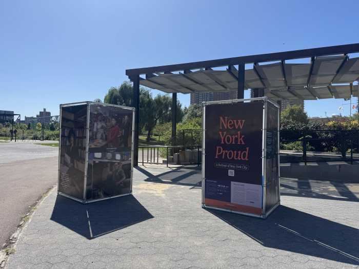 New York Proud will be on display in Mill Pond Park until Oct. 5.