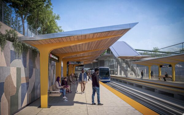 The IBX is expected to significantly shorten travel times between Brooklyn and Queens for a projected 160,000 daily riders. Rendering: MTA