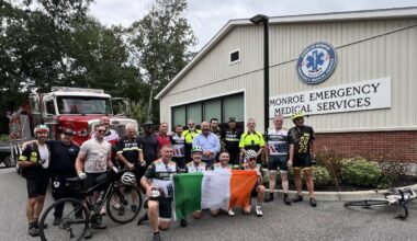 First Responder Ride for Resilience makes a stop at Monroe EMS on its way to NYC