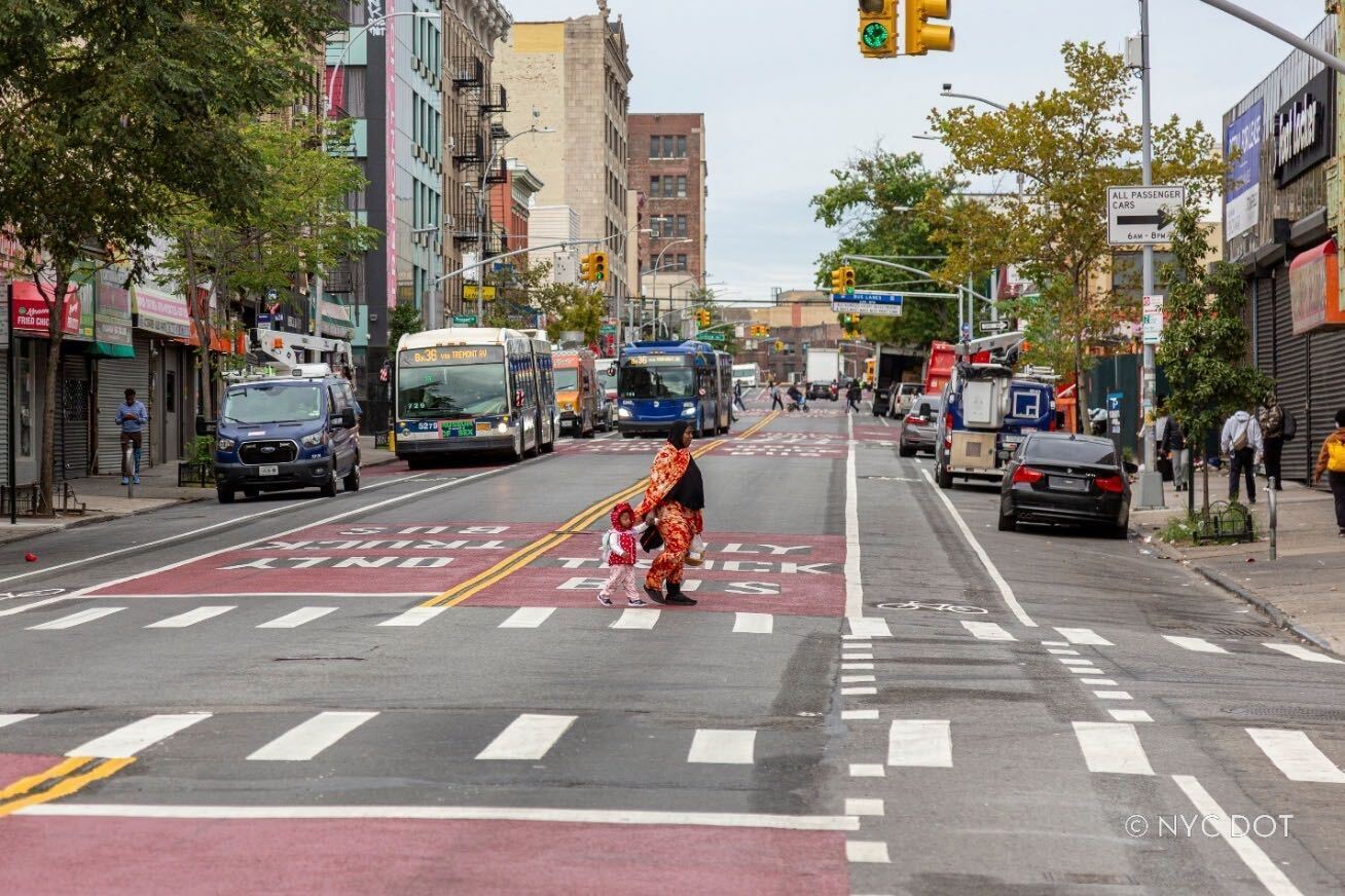 NYC finishes work on Tremont Ave. busway, speeding up slow-going Bronx bus route
