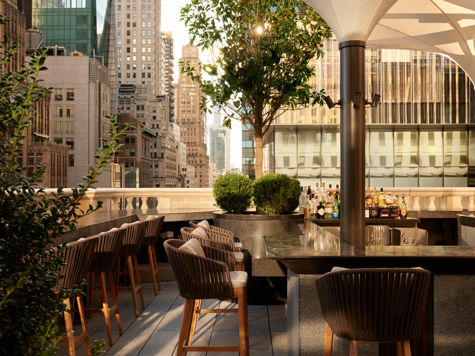 Aman New York, USA - Exterior, F&amp;B, Garden Terrace