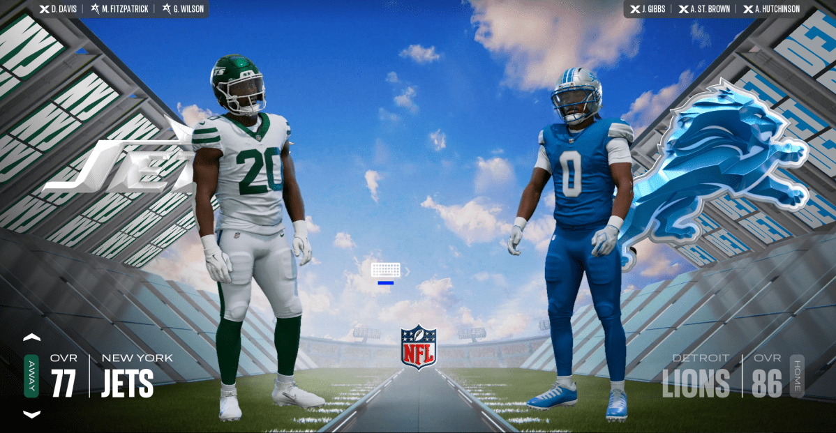 Detroit Lions vs. New York Jets Week 3 preview: Madden 27 Sim