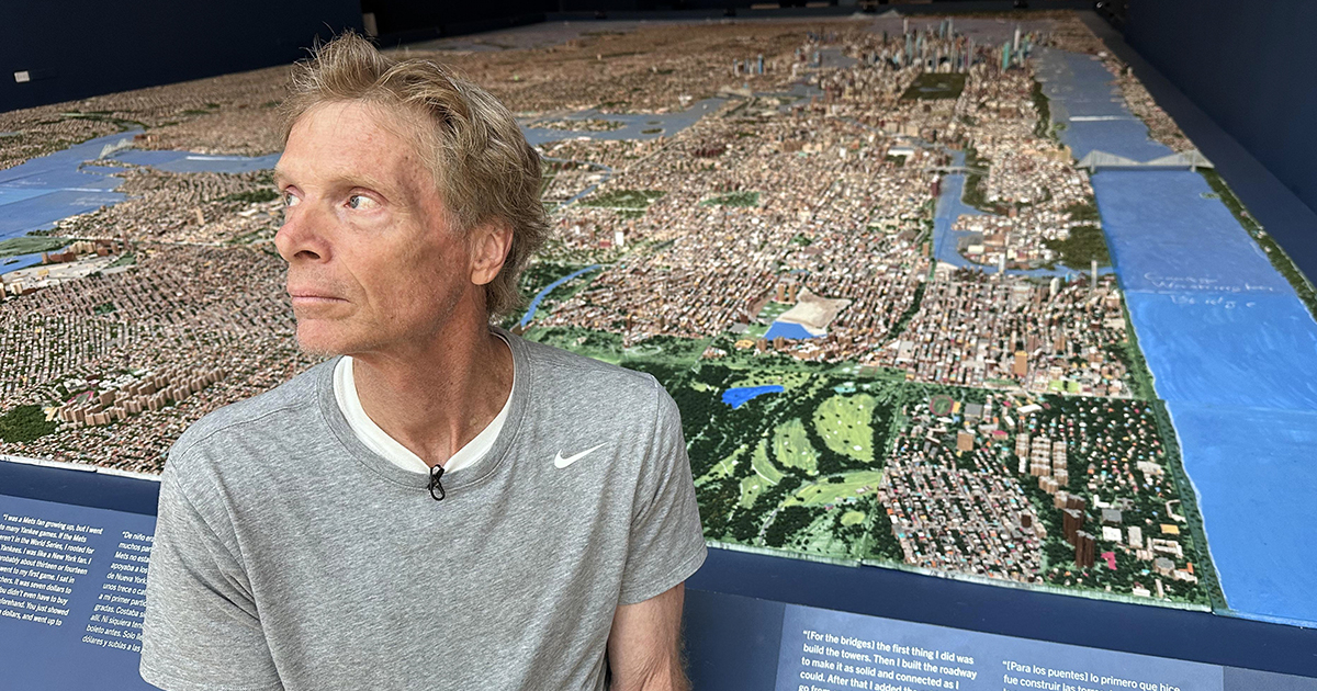 Museum displays truck driver's massive model of NYC
