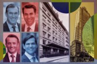 61 North Moore Street with (clockwise from top left) Brad Ingalls, Brendan O’Rourke, Emrah Akyildiz and Gil Khoury of Sotheby’s International; 181 East 65th Street