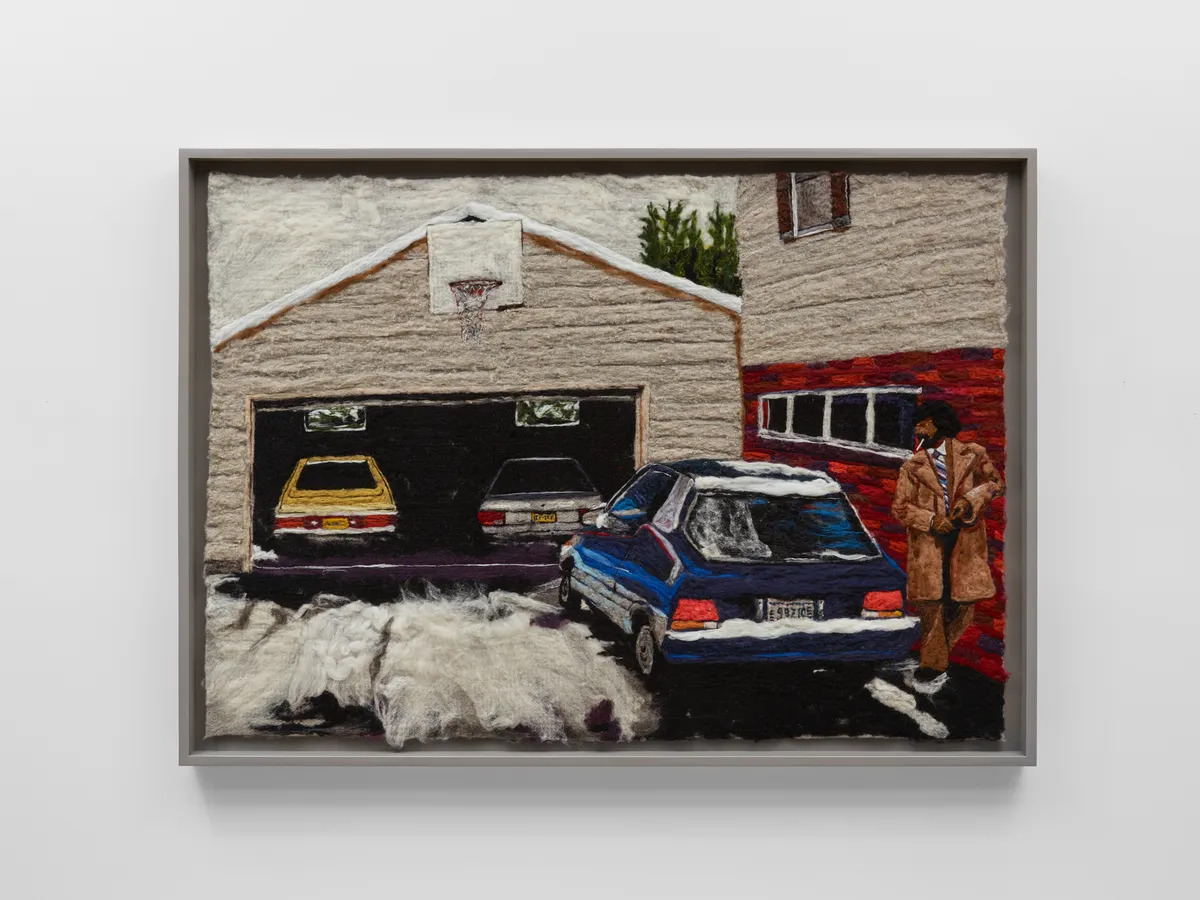 felt art by artist melissa joseph shown at Charles Moffett gallery in New York this fall