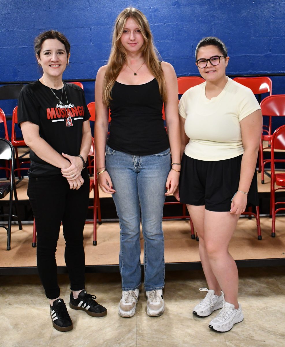 Sienna Marcial (C.) and Brooke Anzalone (R.) were selected to participate in the 2026 NYSSMA All-State Music Festival.