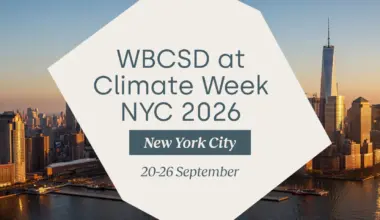 WBCSD at Climate Week NYC 2026