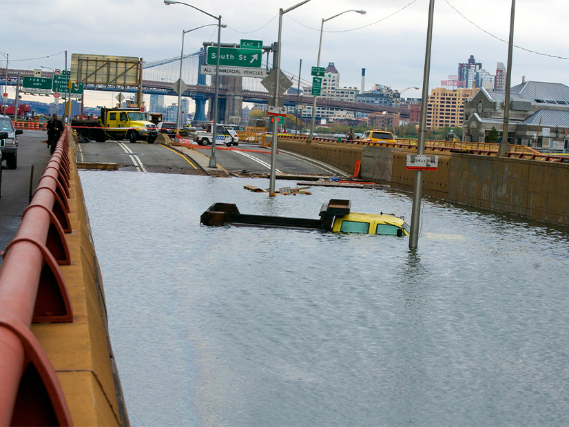 A court has blocked New York state's attempt to fund climate change response through levies on the fossil fuel industry.