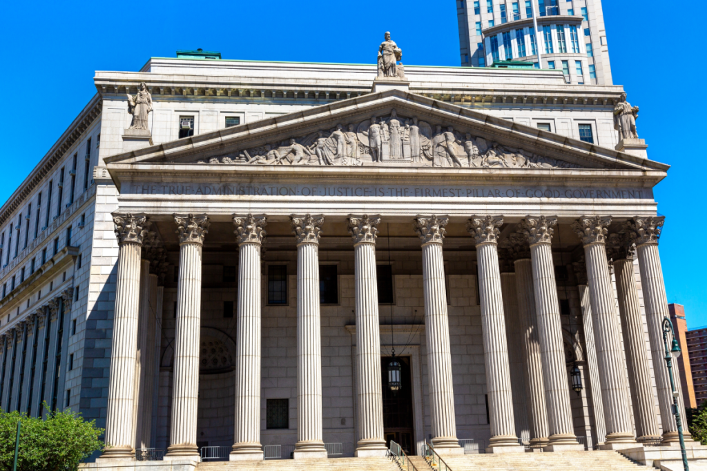 New York County Supreme Court in New York City, NY, USA