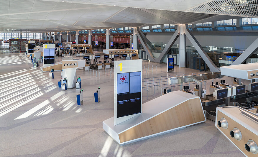 The new $2.7 billion Terminal A at Newark Liberty International Airport officially opened in January 2023.