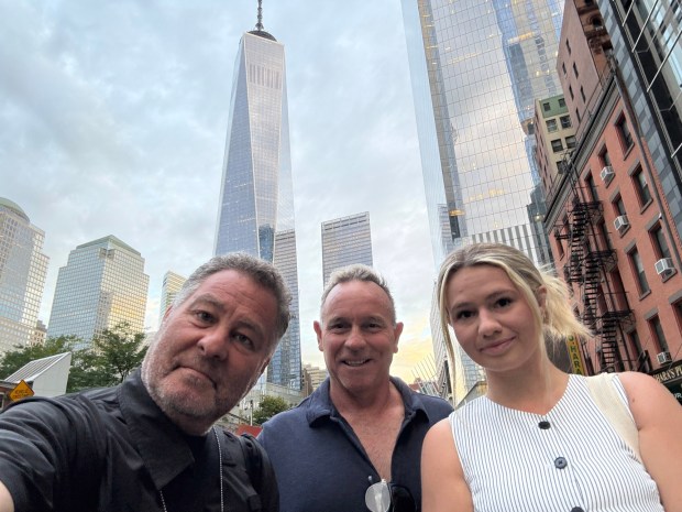Jeff Gritchen, Andre Mouchard and Sierra van der Brug, of the Southern California News Group in New York City on Friday, September 11, 2026. (Photo by Jeff Gritchen, Orange County Register/SCNG)