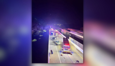 Woman critically injured after jumping from K-18 bridge to escape multi-car crash