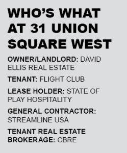 The Plan: NYC’s First Flight Club Aims for a Bull’s Eye at 31 Union Square West Who's what at 31 Union Square West.