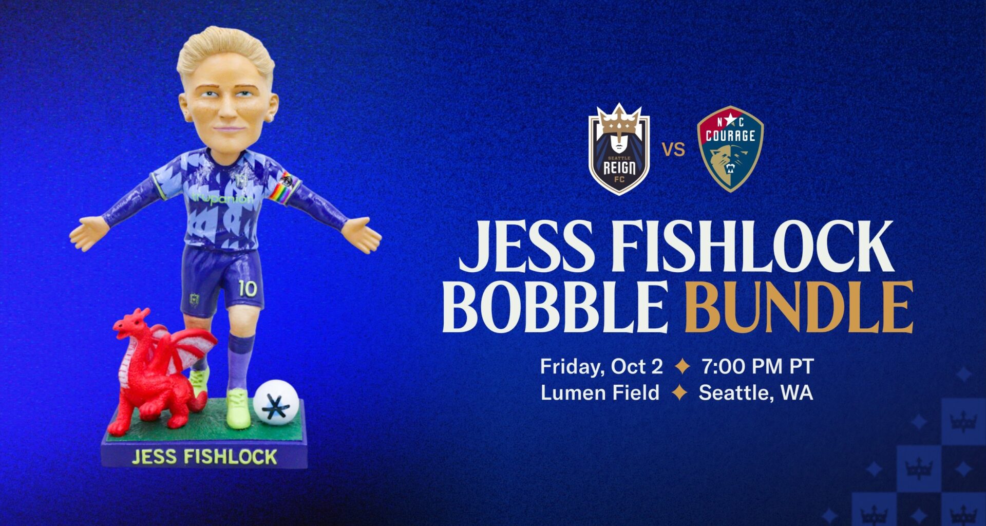 Seattle Reign FC Unveils Jess Fishlock Bobblehead for Queen’s Match on October 2 — Seattle Reign FC