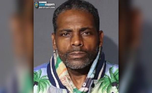 Mark Washington, 55, is wanted in connection with the death of Angelique Apostol, 38, who was found dead inside a Queens home on June 24. (NYPD)