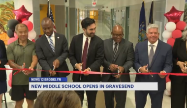 News 12 | Brooklyn | Ribbon Cutting Ceremony Unveils New Gravesend Middle School