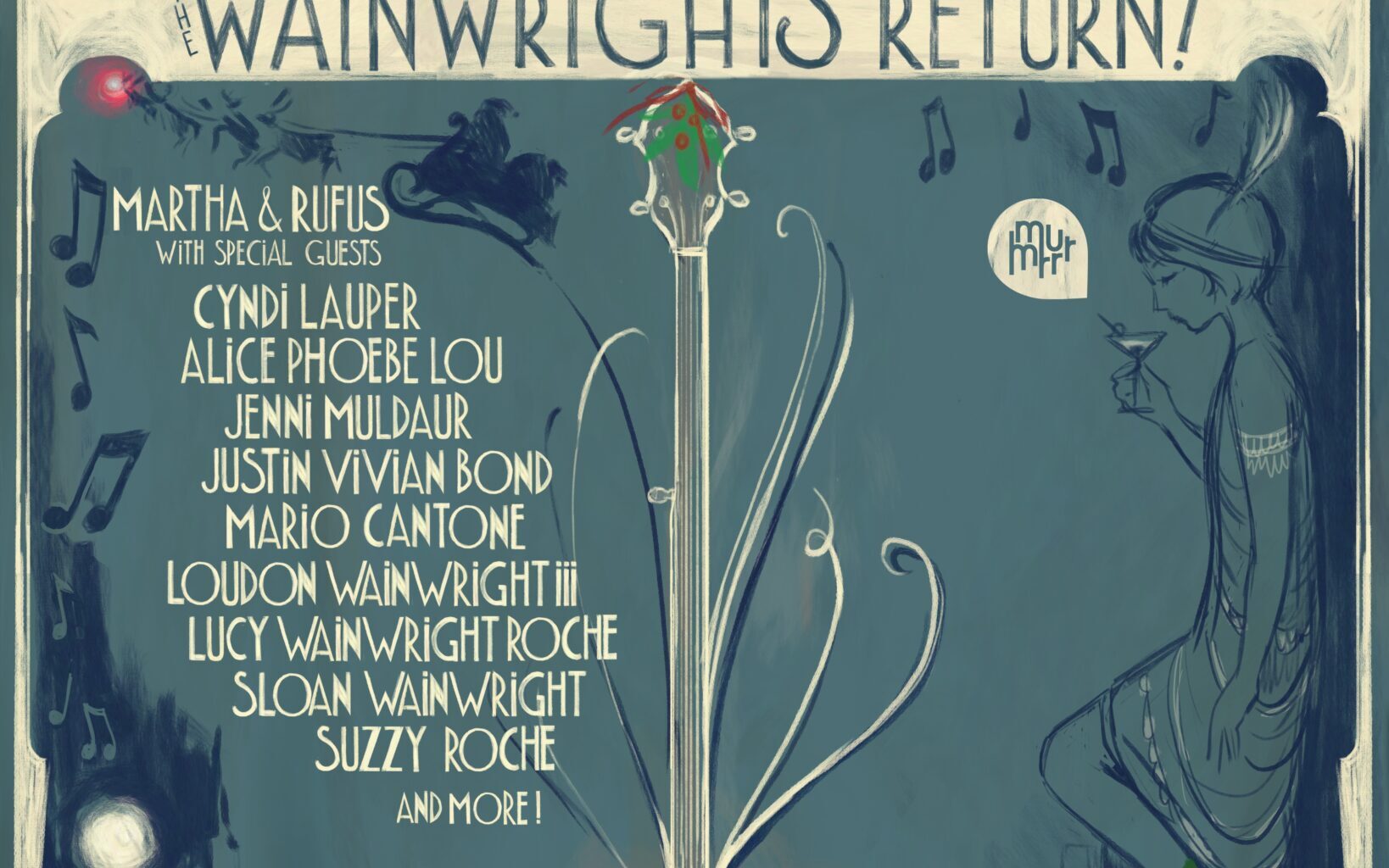Rufus and Martha Wainwright Bring Annual Holiday Concert to Manhattan
