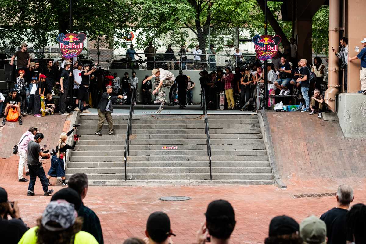 Red Bull athlete Ryan Decenzo Kickflip at Red Bull Origin in New York, New York, USA on September 19, 2026. 