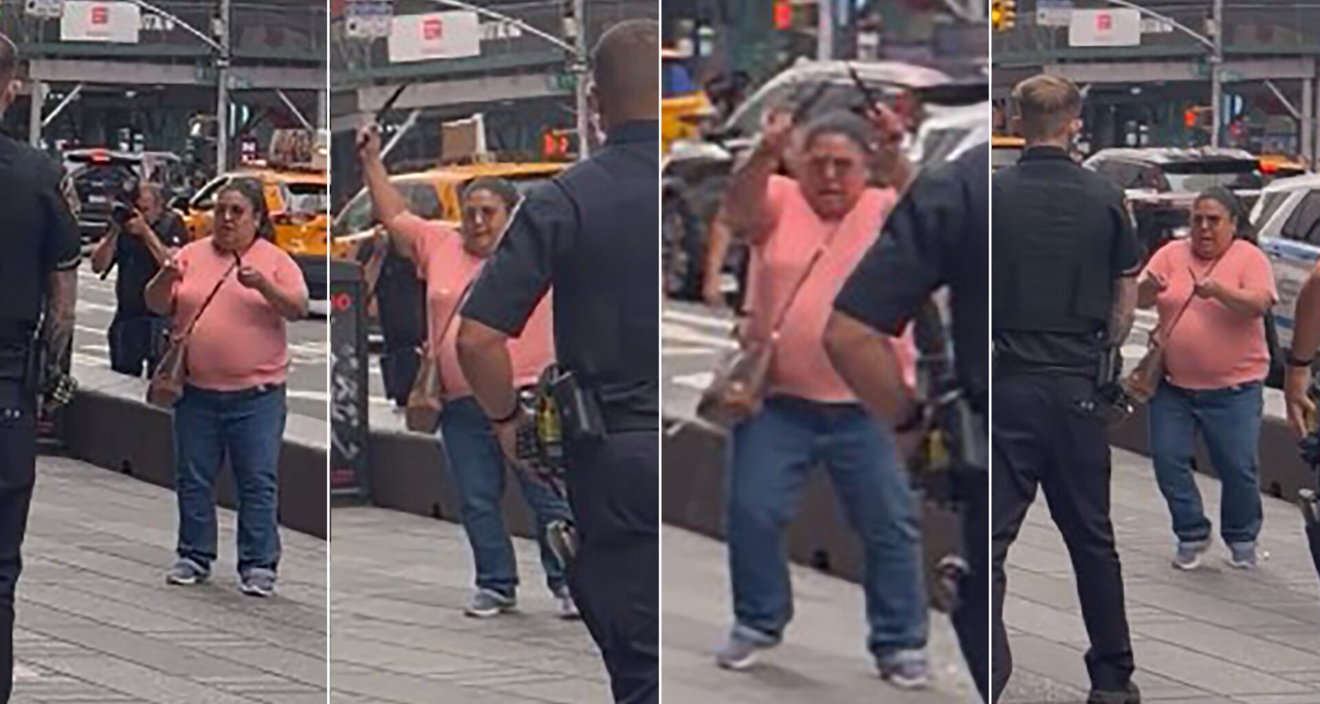 NYPD cops kill emotionally disturbed woman in Times Square after stabbing spree leaves one dead