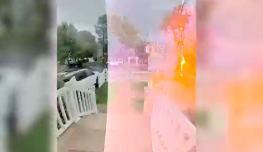 Staten Island man walks away after lightning strike caught on camera