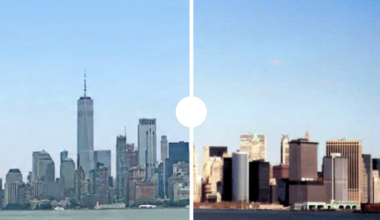 9/11 before and after: New York skyline 25 years later