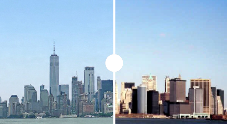 9/11 before and after: New York skyline 25 years later