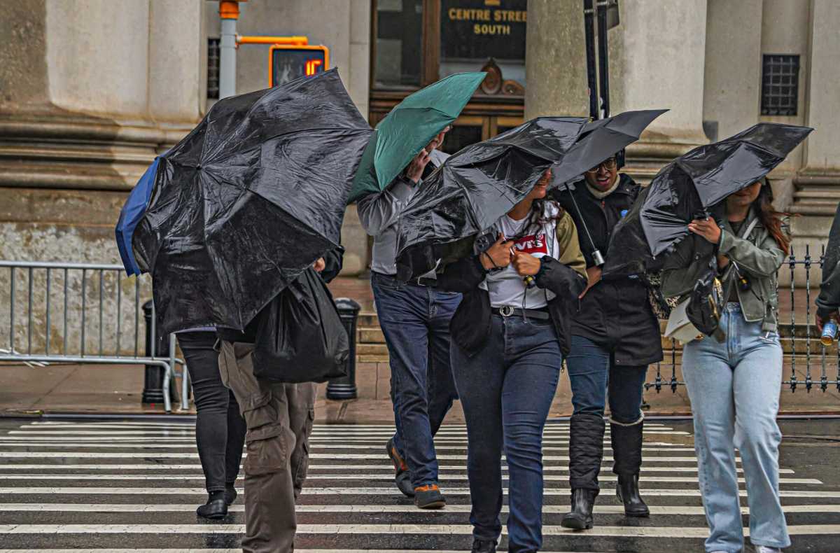 Nor’easter pummels NYC with rain, wind and flooding; more rain Monday