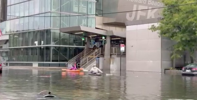 The Source |Possible Shark Swimming Through New Jersey Streets, Kayaks in Queens As Floodwaters Submerge Northeast