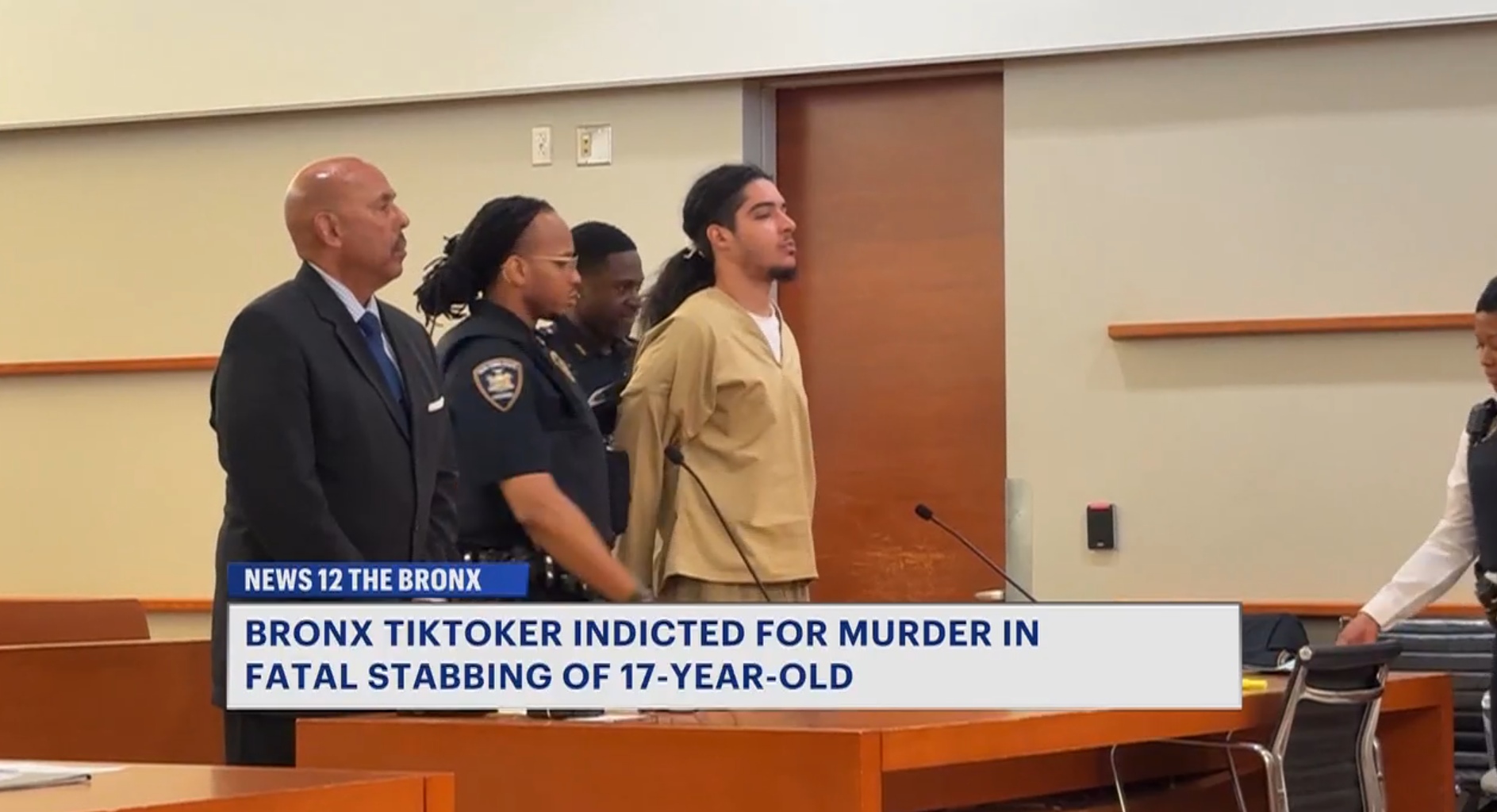 News 12 | Bronx | Bronx Tiktoker Arraigned On Murder Charges In Fatal Stabbing Of 17 Year Old