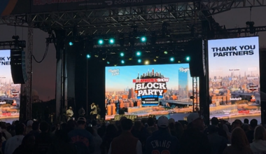 News 12 | Brooklyn | Knicks Champions Draw Huge Crowd As Brunson And Hart Host Biggest Roommates Show Event Yet