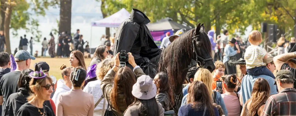 headless horseman at the Sup Witches Festival Sleepy Hollow