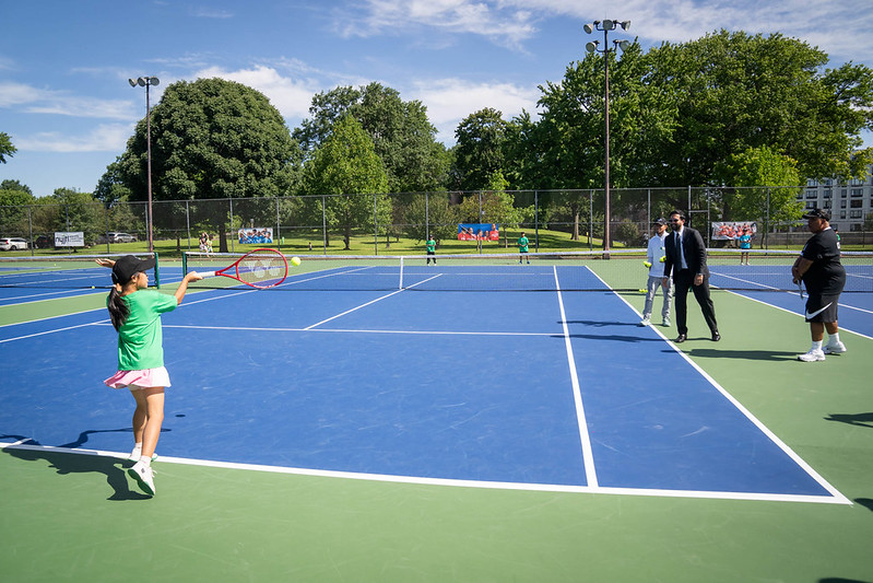 Mayor Mamdani, NYJTL unveil new refurbished tennis courts
