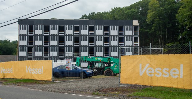 Construction continues at Vessel at 25 Avonwood Road in Avon on Wednesday, Sept. 2, 2026. (Aaron Flaum/Hartford Courant)
