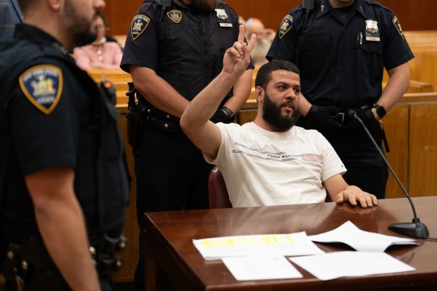 Yehia Amin appears in Manhattan Supreme Court before the Hon. Althea Drysdale for a 2003 assault of an Israeli tourist in Times Square Tuesday, Sept. 15, 2026 in Manhattan, New York. (Barry Williams/ New York Daily News)