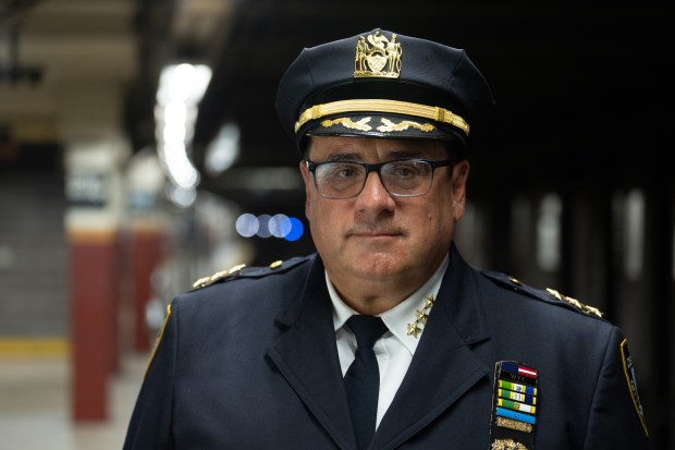 NYPD Chief of Transit Joseph Gulotta is pictured in the Brooklyn Bridge subway station Thursday, Aug. 27, 2026 in Manhattan, New York. (Barry Williams/ New York Daily News)