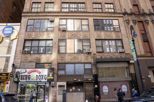 Sidarius Davis was shot in the head inside a music studio on 8th Ave. in Manhattan on Friday, March 8, 2024. (Theodore Parisienne for New York Daily News)