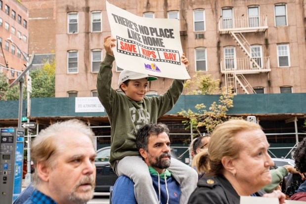 Assemblymember Keith Powers was joined by other Elected Officials as he headed a Rally in an effort to stop the planned closure of the AMC Theatre located at 570 2nd Avenue in Manhattan on Sunday September 20, 2026. 1136. (Theodore Parisienne / New York Daily News)