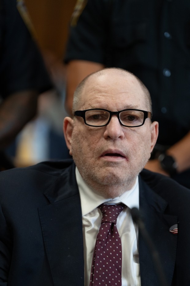 Harvey Weinstein appears in Manhattan Supreme Court ahead of his sentencing for sexually assaulting Miriam Haley Wednesday, Sept. 23, 2026 in Manhattan, New York. (Barry Williams/ New York Daily News)