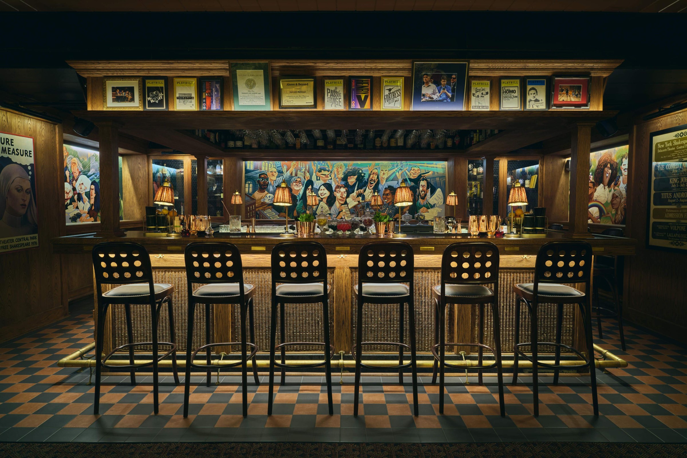 The bar at the Astor. 