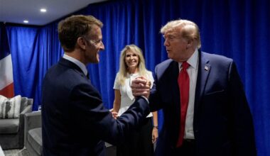 Trump meets with Macron in New York ahead of United Nations General Assembly 
