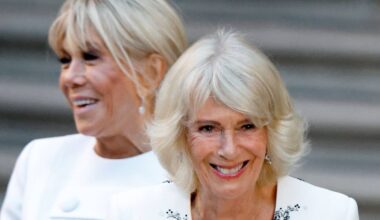 Queen Camilla's tender moment with Brigitte Macron caught on camera after First Lady hesitates