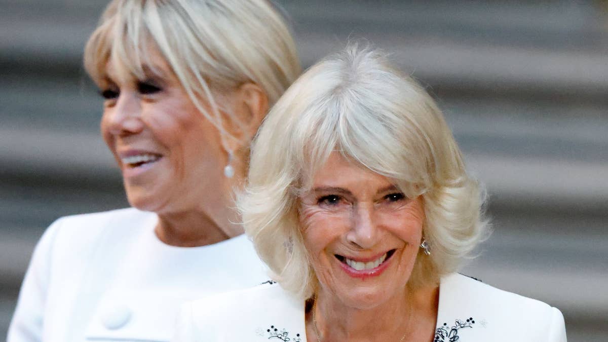 Queen Camilla's tender moment with Brigitte Macron caught on camera after First Lady hesitates