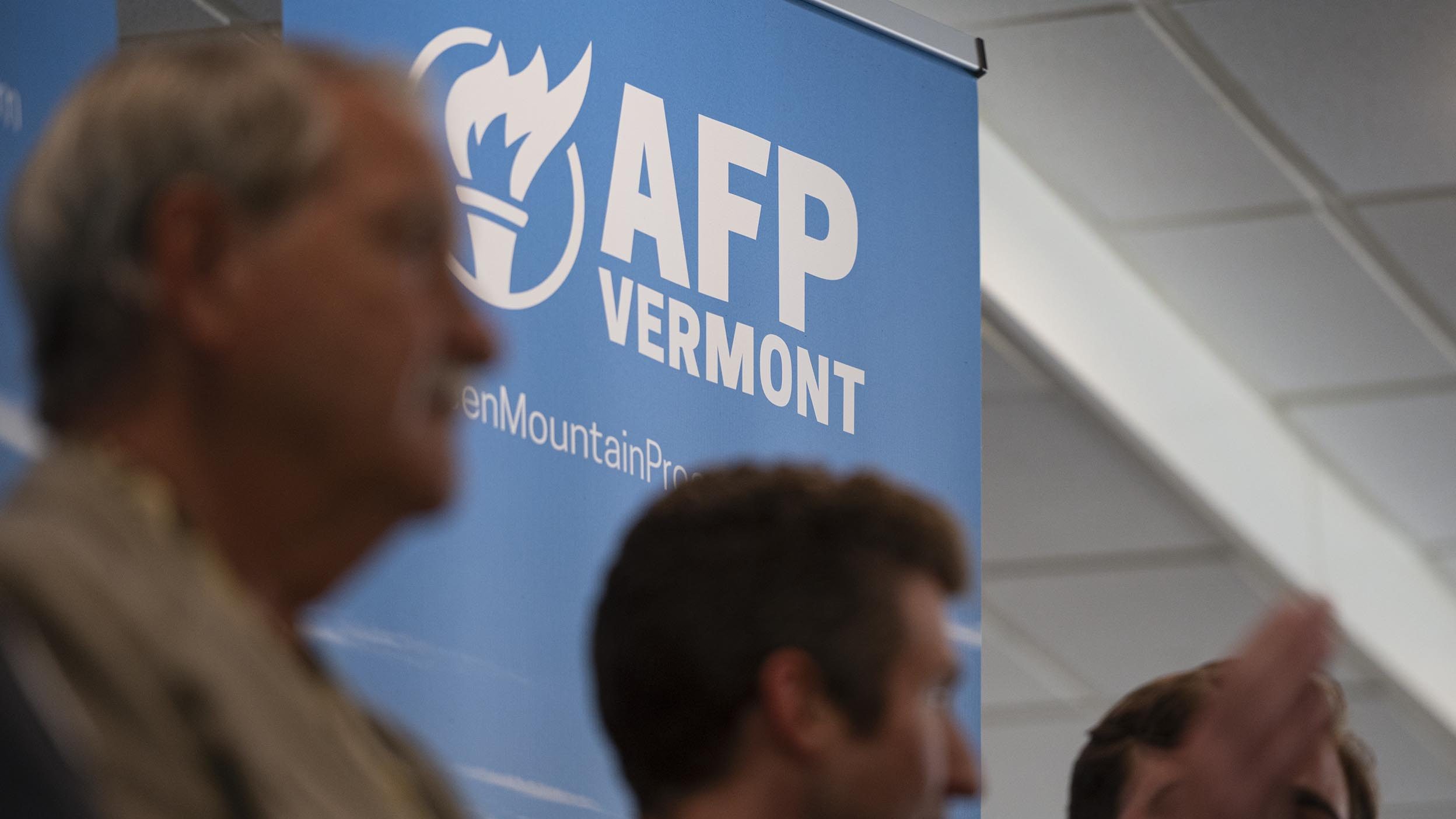 AFP Vermont blue and white banner
