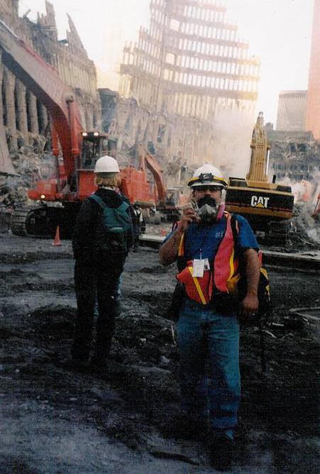 Ronaldo Vega at Ground Zero, where the DDC oversaw the removal of 1.8 million tons of wreckage following the terrorist attacks on the World Trade Center 25 years ago. 