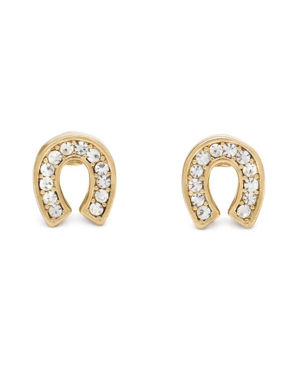 Pave Horseshoe Studs