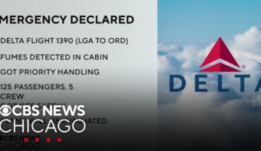 Delta Air Lines flight from New York declared emergency while landing in Chicago