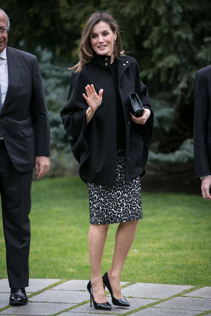 Queen Letizia of Spain attends the 'International Friendship Award' at IESE Business School on April 9, 2018 
