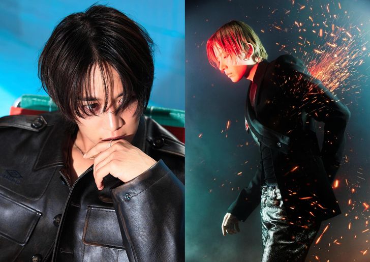From left, boy band SHINee's Minho and solo singer EVAN, both of whom are releasing new music Monday. Minho's second mini album, 'Make it hot,' and EVAN's debut mini album, 'DEATH OF ME,' arrive at 6 p.m. Courtesy of SM Entertainment, Belift Lab