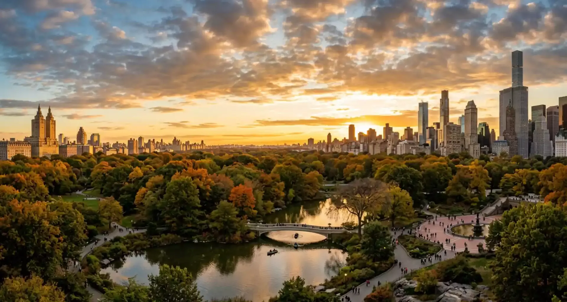 Central Park’s crafted landscape in the heart of Manhattan
